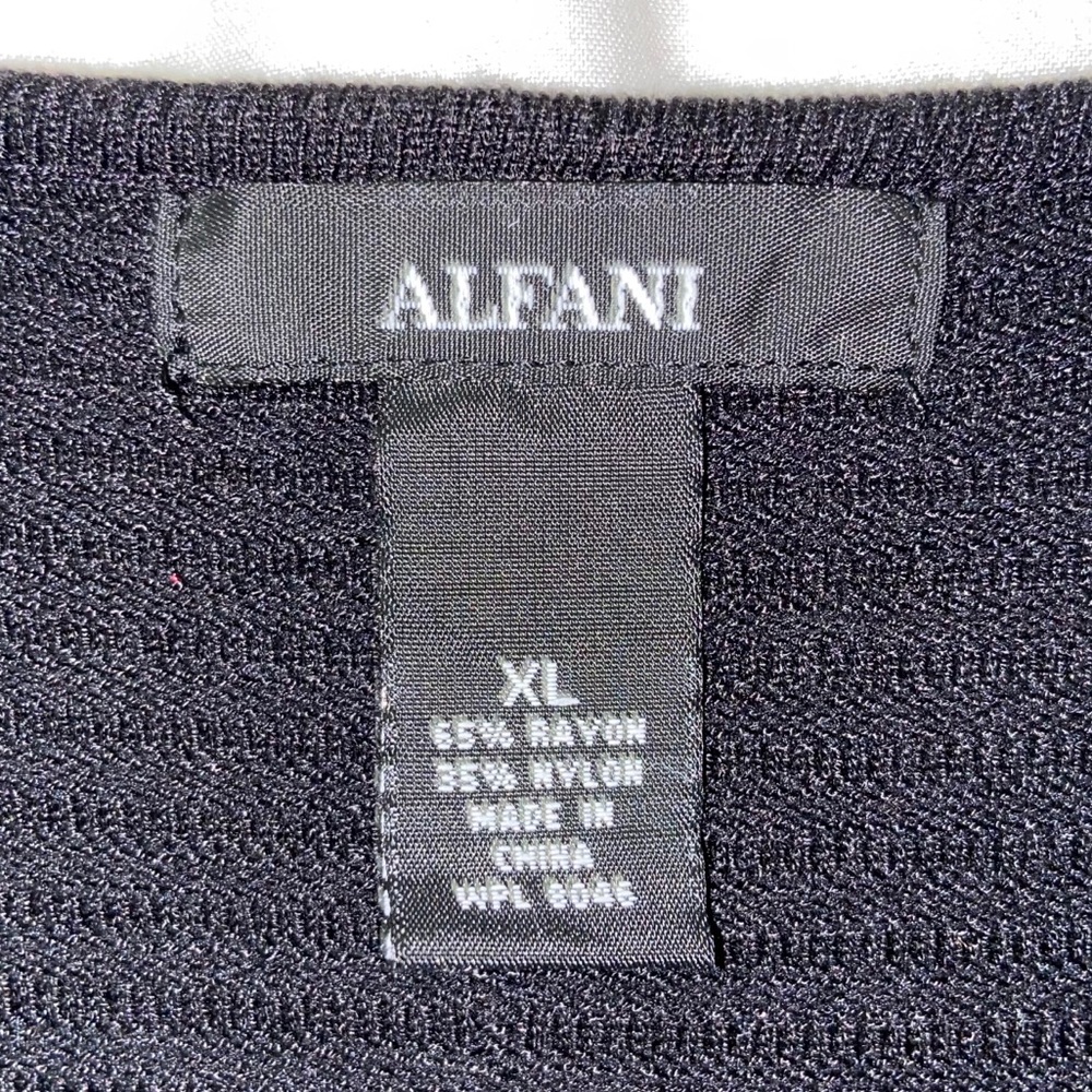 ALFANI Ribbed Snap-Detail Sweater - Picture 4 of 4